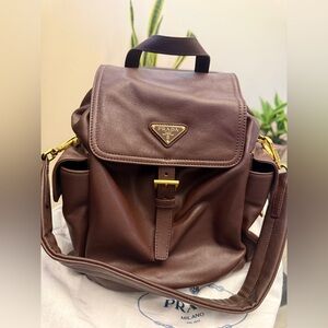 Prada small convertible backpack